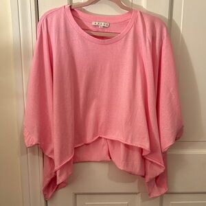 HYFVE Pink Flowing Crop Top